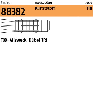 ART 88382 TOX - Dübel TRI 5 x 31 Kunststoff S