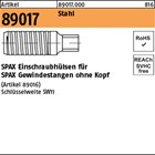 Artikel 89017 Stahl SPAX Einschraubhülsen für SPAX Gewindestangen ohne Kopf