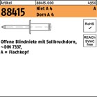 Artikel 88415 Niet A 4 A Dorn A 4 Offene Blindniete mit Sollbruchdorn, ~DIN 7337