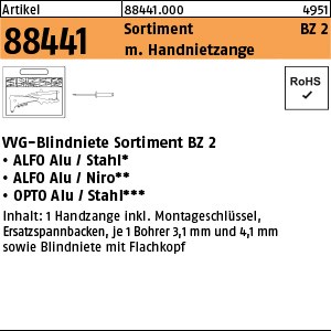 ART 88441 VVG-Sortiment BZ 2 ALFO Alu/Stahl S