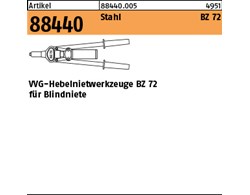 Artikel 88440 Stahl BZ 72 Antrieb: Hand VVG-Hebelnietwerkzeuge BZ 72 für Blindni