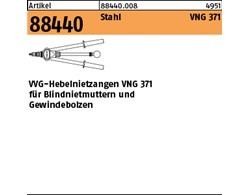 Artikel 88440 Stahl VNG 371 Antrieb: Hand VVG-Hebelnietzangen VNG 371 für Blindn