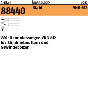 ART 88440 VVG-Handnietzange VNG 612 für Blindnietmuttern und S