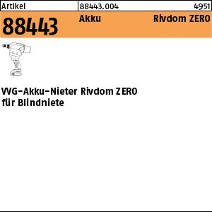 ART 88443 VVG-RivdomZERO für Blindniete S