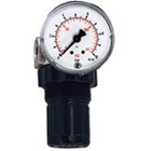 Druckregler (Membrandruckregler ohne Sekundärentlüftung, inkl. Manometer, für Wasser, Druckluft, nicht aggressive Gase)