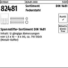Artikel 82481 Sortimente DIN 1481 Federstahl Spannstift-Sortimente DIN 1481 