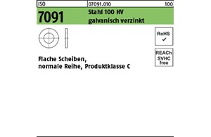 ISO 7091 Stahl 100 HV galvanisch verzinkt Flache Scheiben, normale Reihe, Produk