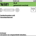 ISO 14581 04.8 galvanisch verzinkt Senkschrauben mit Innensechsrund 