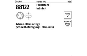 Artikel 88122 Federstahl brüniert Achsen-Klemmringe (Schnellbefestigungs-Element
