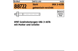 Artikel 88722 Stahl UKA 3-ASTA galvanisch verzinkt UPAT Gewindestangen UKA 3-AST