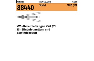 Artikel 88440 Stahl VNG 371 Antrieb: Hand VVG-Hebelnietzangen VNG 371 für Blindn