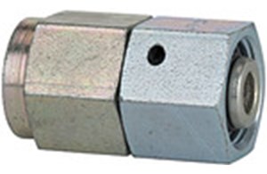 Manometer-Anschlussverschraubungen mit Dichtkegel, Stahl verzinkt (DIN 2353)